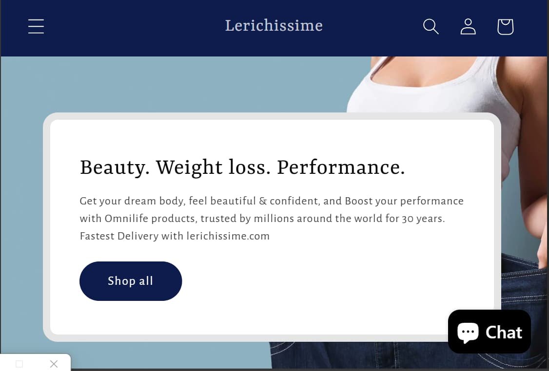 tablet view landing page lerichissime