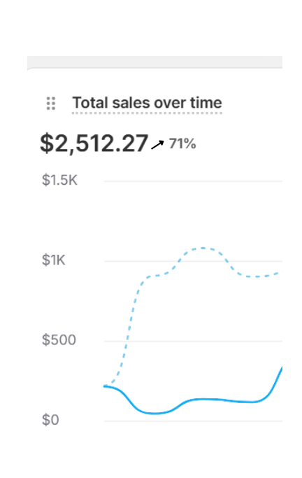 sales on a shopify ecommerce store